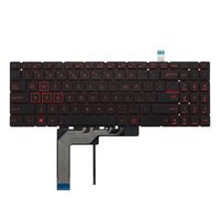 Original Tastatur für MSI - S1N-3EDE273-D10 - schwarz mit Backlight (Backlight rot) DE (deutsch)