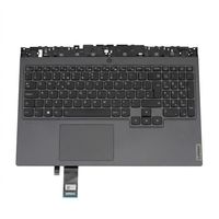 Original Tastatur inkl. Topcase für LENOVO - 5CB0Z26897 - schwarz/grau mit Backlight DE (deutsch)