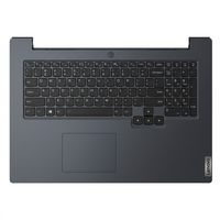 Original Tastatur inkl. Topcase für LENOVO - 5CB1C19232 - schwarz/blau mit Backlight DE (deutsch)