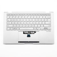 Original Tastatur inkl. Topcase für ASUS - 90NB0PD6-R31GE0 - weiß/silber mit Backlight DE (deutsch)
