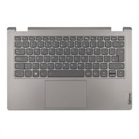 Original Tastatur inkl. Topcase für LENOVO - 5CB1L43744 - anthrazit/grau mit Backlight mit Smart Pen Fach DE (deutsch)