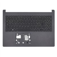 Original Tastatur inkl. Topcase für ACER - 6B.HWBN7.011 - schwarz/schwarz mit Backlight DE (deutsch) 