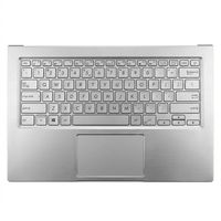 Original Tastatur inkl. Topcase für ASUS - 90NB0PB3-R31GE0 - silber/silber mit Backlight DE (deutsch) 