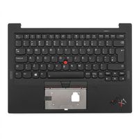 Original Tastatur inkl. Topcase für LENOVO - 5M11C53348 - schwarz/schwarz mit Backlight und Mouse-Stick DE (deutsch) 