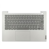 Original Tastatur inkl. Topcase für LENOVO - 5CB1B32916 - grau/grau mit Backlight US (englisch) 