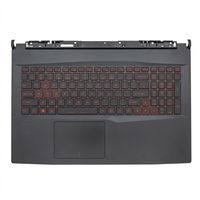 Original Tastatur inkl. Topcase für MSI - 957-17E74E-C02 - schwarz/schwarz mit Backlight DE (deutsch) 