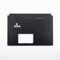 Original Tastatur inkl. Topcase für ASUS - 90NR0971-R31GE1 - schwarz/transparent/schwarz mit Backlight DE (deutsch) 