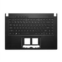 Original Tastatur inkl. Topcase für ASUS - 90NR0541-R31GE0 - schwarz/schwarz/transparent/grau mit Backlight DE (deutsch) 