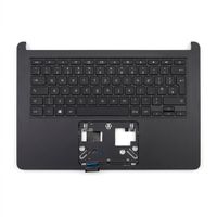 Original Tastatur inkl. Topcase für ACER - 6B.HPVN7.015 - weiß/schwarz DE (deutsch) 