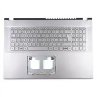 Original Tastatur inkl. Topcase für ACER - 6B.K66N2.014 - grau/grau mit Backlight DE (deutsch) 
