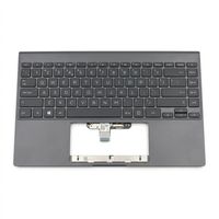 Original Tastatur inkl. Topcase für ASUS - 90NB0TV1-R30GE1 - dunkelgrau/grau mit Backlight DE (deutsch) 