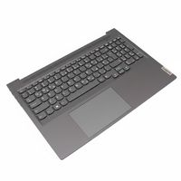 Original Tastatur inkl. Topcase für LENOVO - 5CB1J38408 - DE (deutsch) grau/grau mit Backlight