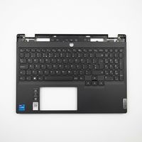 Original Tastatur inkl. Topcase für LENOVO - 5CB1N61443 - schwarz/schwarz mit Backlight DE (deutsch)