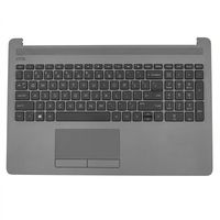 Original Tastatur inkl. Topcase für HP - L50000-051 - schwarz/schwarz FR (französisch) 