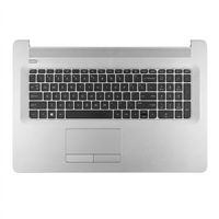 Original Tastatur inkl. Topcase für HP - L83727-041 - schwarz/silber mit Backlight ohne ODD DE (deutsch) 