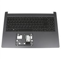 Original Tastatur inkl. Topcase für ACER - 6B.HSKN7.011 - schwarz/grau mit Backlight DE (deutsch) 