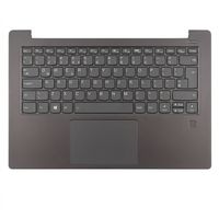 Original Tastatur inkl. Topcase für LENOVO - 5CB0R11734 - grau/grau mit Backlight (fingerprint) DE (deutsch) 