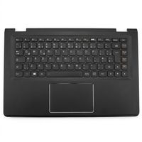 Original Tastatur inkl. Topcase für LENOVO - 5CB0H35608 - schwarz/schwarz mit Backlight DE (deutsch) 