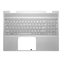 Original Tastatur inkl. Topcase für HP - L93227-041 - silber/silber mit Backlight (DSC Grafik) DE (deutsch) 
