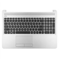 Original Tastatur inkl. Topcase für HP - L50001-041 - schwarz/silber DE (deutsch) 