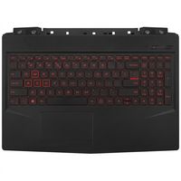Original Tastatur inkl. Topcase für MSI - 957-16P61E-C25 - schwarz/schwarz mit Backlight DE (deutsch) 