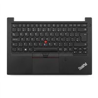 Original Tastatur inkl. Topcase für LENOVO - 5M10Z27336 - schwarz/schwarz mit Backlight und Mouse-Stick mit Ein/Aus Schalter DE (deutsch) 