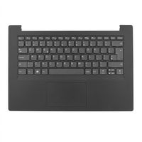 Original Tastatur inkl. Topcase für LENOVO - 5CB0R34888 - grau/schwarz gemustert DE (deutsch) 