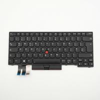 Original Tastatur für LENOVO - 5N20V43879 - schwarz mit Mouse-Stick DE (deutsch) 