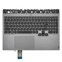 Original Tastatur inkl. Topcase für LENOVO - 5CB1C14955 - schwarz/grau mit Backlight DE (deutsch)