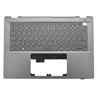 Original Tastatur inkl. Topcase für ACER - 6B.KYWN2.014 - grau/grau mit Backlight DE (deutsch) 