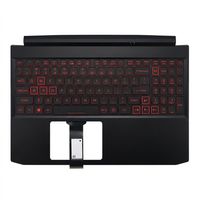 Original Tastatur inkl. Topcase für ACER - 6B.Q7KN2.046 - schwarz/rot/schwarz mit Backlight (Geforce1650) DE (deutsch)