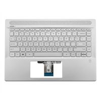 Original Tastatur inkl. Topcase für HP - L19191-041 -  silber/silber mit Backlight DE (deutsch)