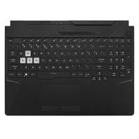 Original Tastatur inkl. Topcase für ASUS - 90NR0636-R31GE1 - schwarz/transparent/schwarz mit Backlight DE (deutsch)