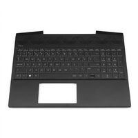 Original Tastatur inkl. Topcase für HP - L23746-041 - schwarz/weiß/schwarz mit Backlight DE (deutsch)