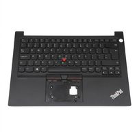 Original Tastatur inkl. Topcase für LENOVO - 5M10V17012 - schwarz/schwarz mit Mouse-Stick ohne Backlight DE (deutsch)