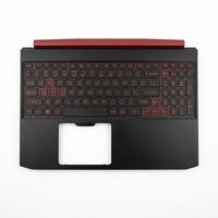 Original Tastatur inkl. Topcase  für ACER - 6B.Q5AN2.012 - schwarz/schwarz/rot mit Backlight DE (deutsch)