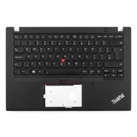 Original Tastatur inkl. Topcase für LENOVO - 5M10Z54256 - schwarz/schwarz mit Backlight und Mouse-Stick DE (deutsch)