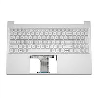 Original Tastatur inkl. Topcase für HP - M14598-041 - silber/silber mit Backlight DE (deutsch)