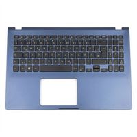 Original Tastatur inkl. Topcase für ASUS - 90NB0P53-R31GE1 - schwarz/blau mit Backlight DE (deutsch)