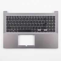 Original Tastatur inkl. Topcase für ASUS - 90NB0LX3-R31GE0 - schwarz/grau mit Backlight DE (deutsch) 