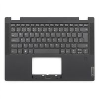 Original Tastatur inkl. Topcase für LENOVO - 5CB0Y85534 - grau/grau (Fingerprint) DE (deutsch)