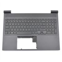 Original Tastatur inkl. Topcase für HP - M54738-051 - silber/schwarz mit Backlight FR (französisch)  