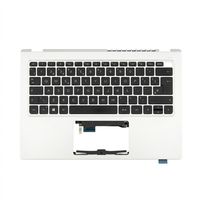 Original Tastatur inkl. Topcase für ACER - 6B.KF2N2.014 - schwarz/silber mit Backlight DE (deutsch) 
