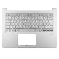 Original Tastatur inkl. Topcase für ACER - 6B.HSEN2.046 - silber/silber mit Backlight DE (deutsch) 