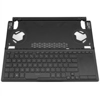 Original Tastatur inkl. Topcase für ASUS - 90NR04N1-R31GE0 - schwarz/schwarz mit Backlight DE (deutsch) 