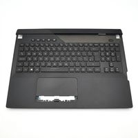 Original Tastatur inkl. Topcase für ASUS - 90NR0591-R31GE0 - schwarz/schwarz mit Backlight DE (deutsch) 