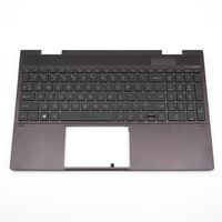 Original Tastatur inkl. Topcase für HP - L93119-041 - schwarz/schwarz mit Backlight (Nightfall Black) DE (deutsch) 