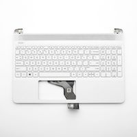 Original Tastatur inkl. Topcase für HP - L63574-041 - weiß/weiß mit Backlight DE (deutsch) 