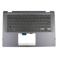 Original Tastatur inkl. Topcase für ASUS - 90NB0N31-R31GE1 - schwarz/blau mit Backlight DE (deutsch) 