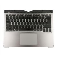 Original Tastatur inkl. Topcase für FUJITSU - FUJ:CP713687-XX - schwarz/silber mit Backlight DE (deutsch)